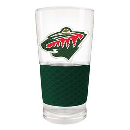 Great American Products - Minnesota Wild 22oz. Pilsner Glass with Silicone Grip - Green