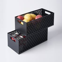Yamazaki Home - Stackable Vegetable Stocker - Black