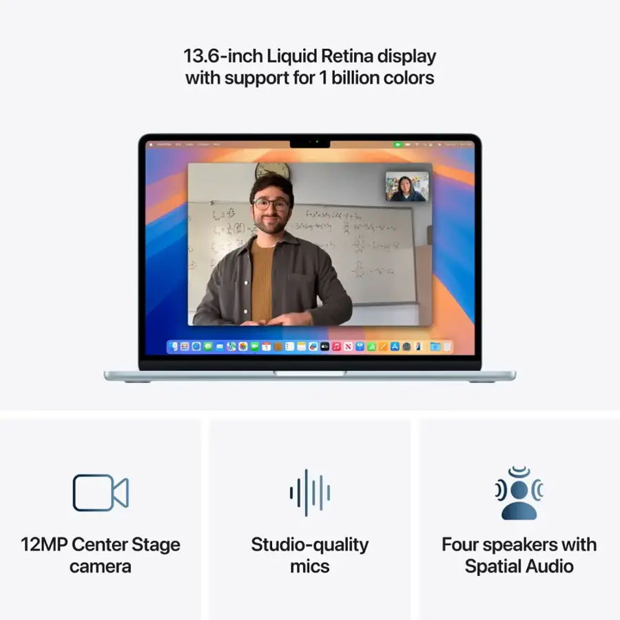 Apple MacBook Air 13-inch Apple M4 chip Built for Apple Intelligence 16GB Memory 256GB SSD Sky Blue MC6T4LL/A - Best Buy