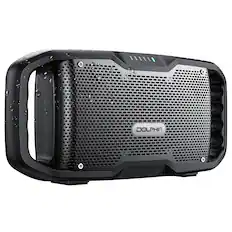 Front. Dolphin Audio - 70-Watt Bluetooth Rechargeable SOUNDBYTE 100 Waterproof Portable Speaker, Dual 3" Woofers, Power Bank - Black.