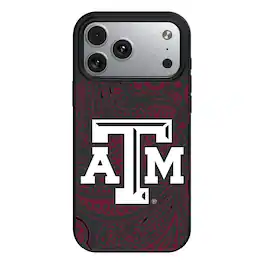Keyscaper - NCAA - Texas A&M Aggies Paisley iPhone Magnetic Bump Case - 15 - Black