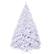 Front. Ecooso - 9ft Artificial Christmas Tree with Metal Stand for Large Rooms and Impressive Holiday Decoration - White.