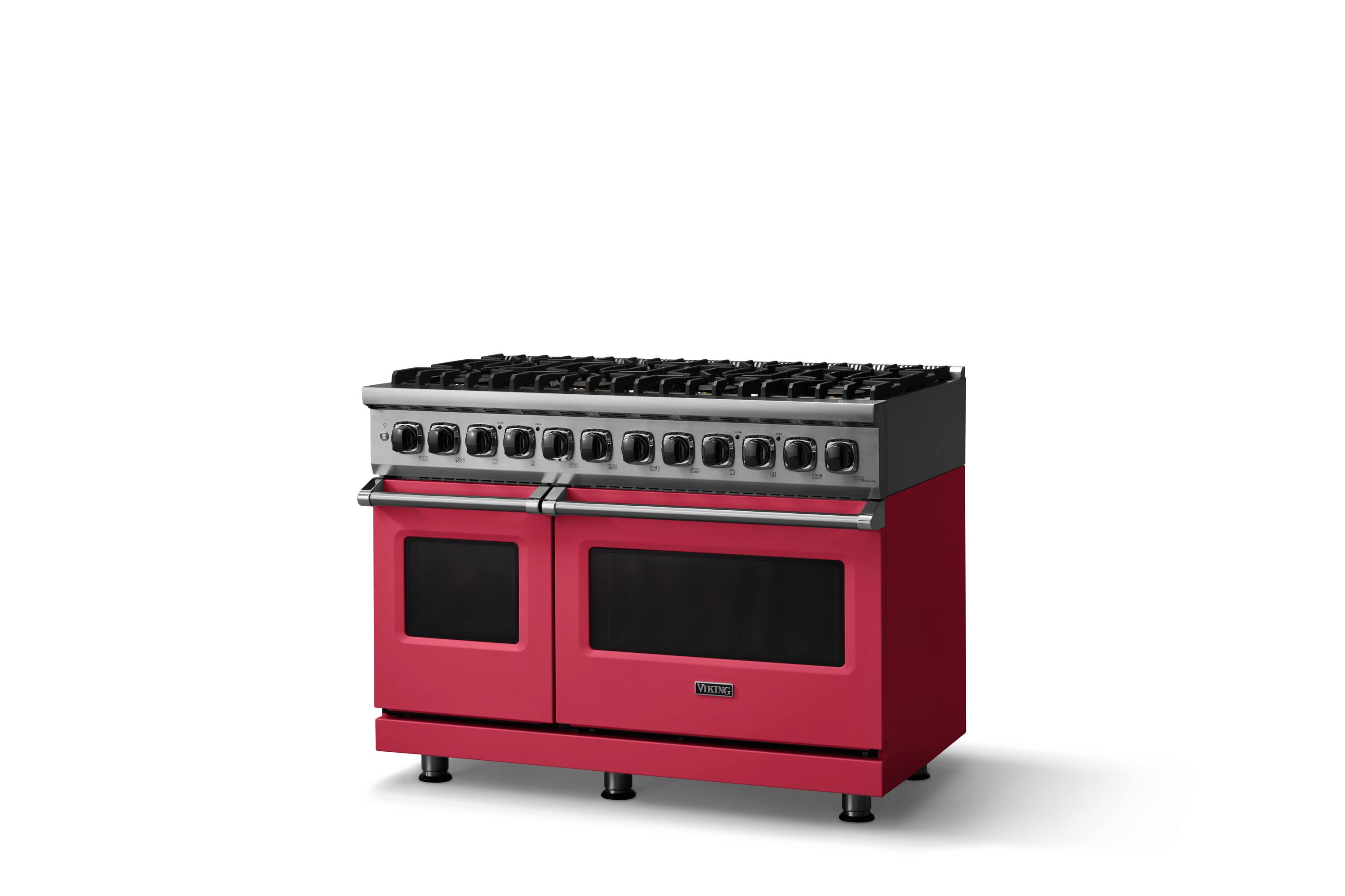 Angle. Viking - 5-Series Gas Open Burner Range - Valentine.