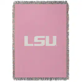 Chad & Jake - LSU Tigers Woven Blanket - Pink