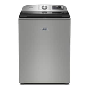 Maytag - 5.2 Cu. Ft. Smart Top Load Washer with Extra Power - Classic SIlver