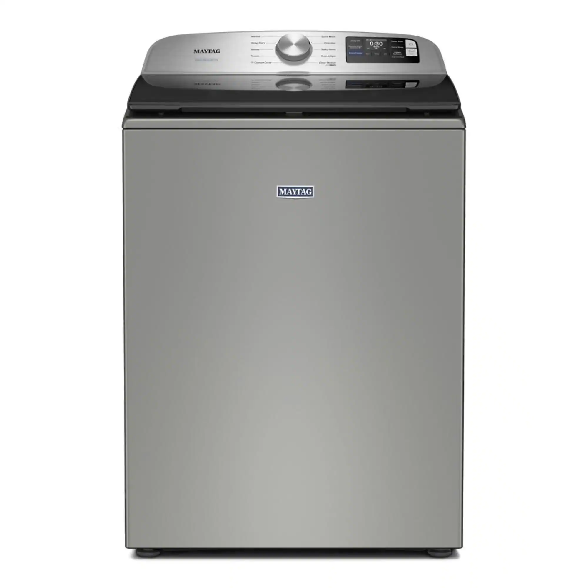 Maytag - 5.2 Cu. Ft. Smart Top Load Washer with Extra Power - Classic SIlver