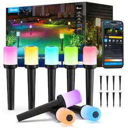 Govee - Outdoor Cylinder Pathway Lights 8pk