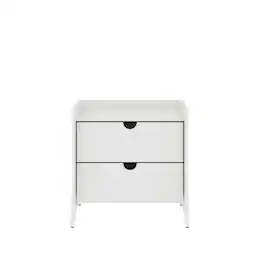 Manhattan Comfort - Coney Mid-Century Modern 20" Nightstand - White