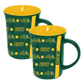 The Memory Company - NDSU Bison 2-Pack 15oz. Line Up Ceramic Mugs - Multicolor