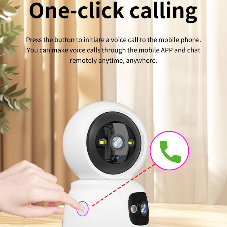 One-click calling

Press the button to initiate a voice call to the mobile phone. You can make voice calls through the mobile APP and chat remotely anytime, anywhere.