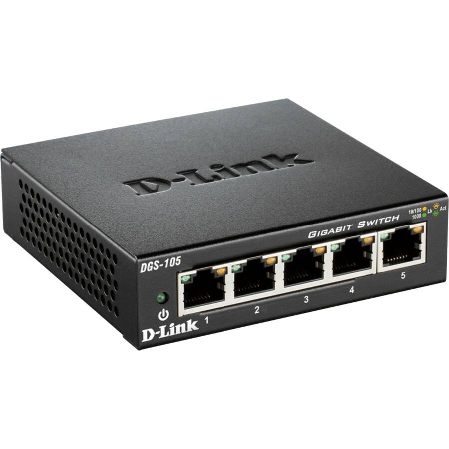 D-Link 10/100/1000 GIGABIT SWITCH DGS-105 5 4 3 2 1
