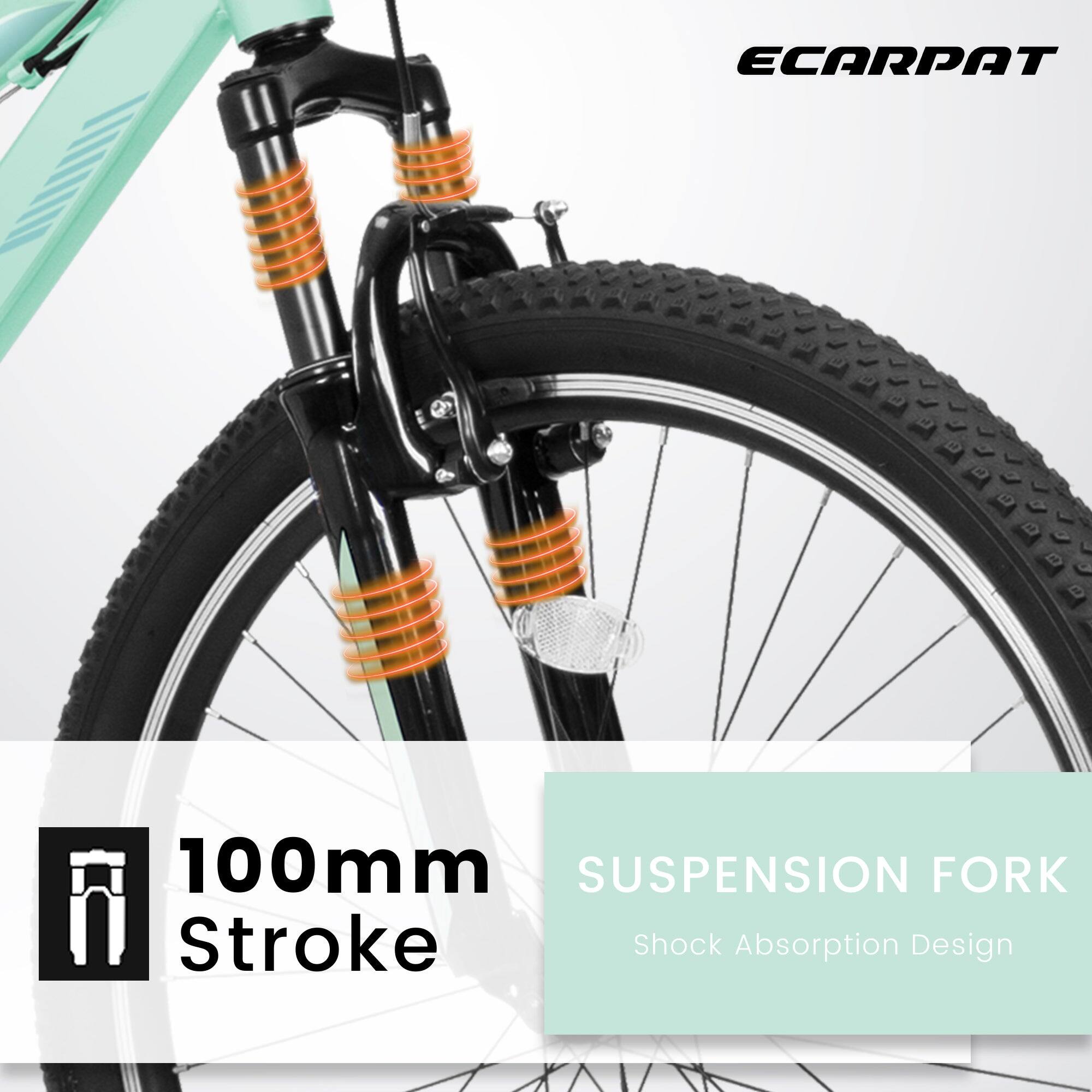 ECARPAT 100mm Suspension Fork  
Stroke Shock Absorption Design