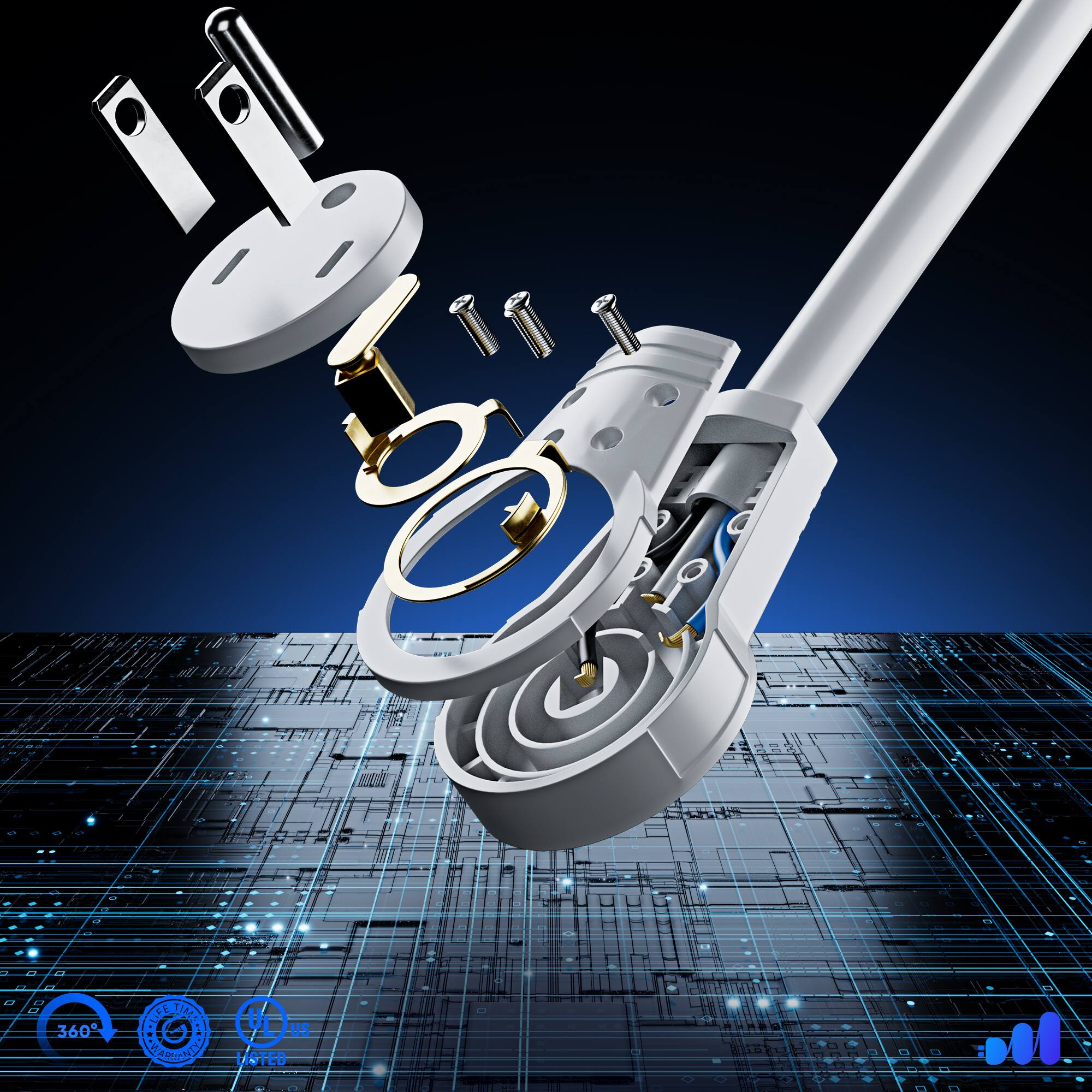 1e-8 NF TIMER 360° ROLIEE UL US CR STED