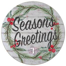 Jardine - Texas Southern Tigers 20'' x 20'' Season's Greetings Circle - White