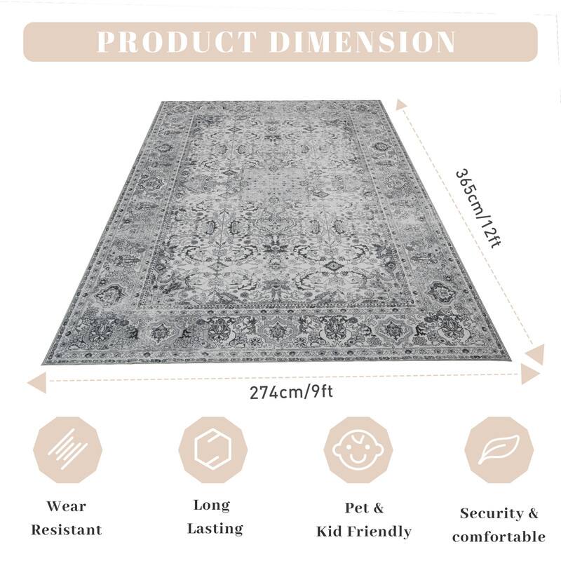 PRODUCT DIMENSION  
365cm/12ft x 274cm/9ft  

- Wear Resistant  
- Long Lasting  
- Pet & Kid Friendly  
- Security & Comfortable