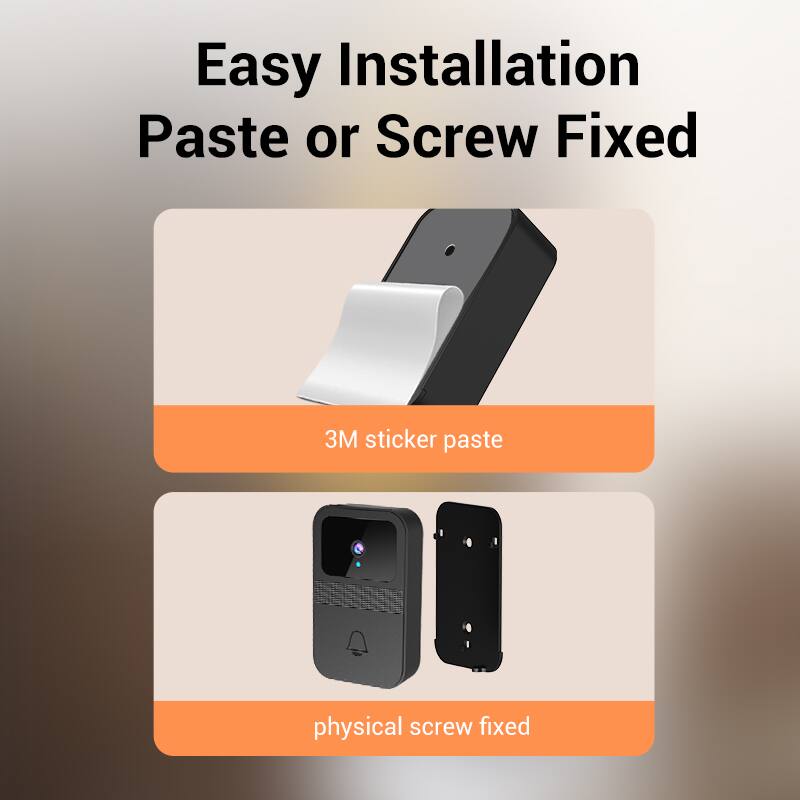 Easy Installation  
Paste or Screw Fixed  

3M sticker paste  

physical screw fixed