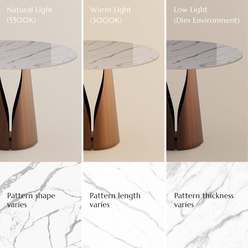 Natural Light (5500K)  
Warm Light (3000K)  
Low Light (Dim Environment)  

Pattern shape varies  
Pattern length varies  
Pattern thickness varies
