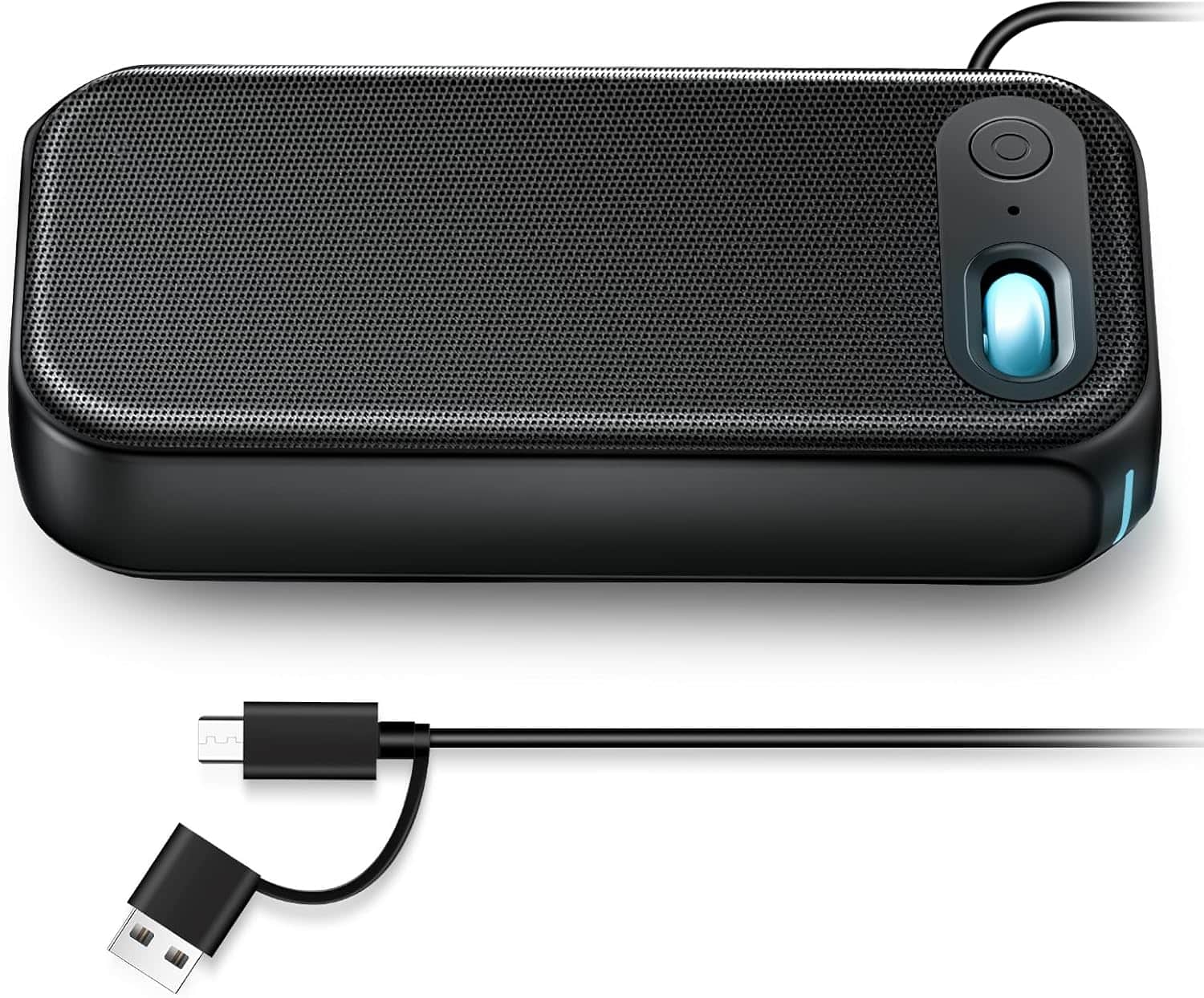 Stamp n Camp - USB-A/USB-C Computer Speakers for PC Desktop, Wired Portable Mini Sound-bar Monitor with Stereo Sound & Enhanced Bass - defualt