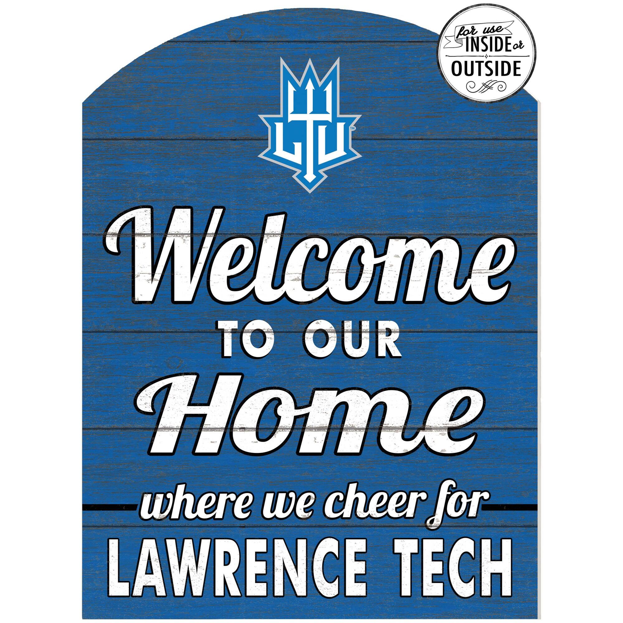 Lawrence Technological University Blue Devils 16'' x 22'' Indoor/Outdoor Marquee Sign