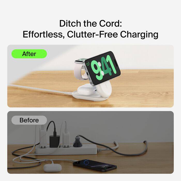 Ditch the Cord: Effortless, Clutter-Free Charging

After

Before