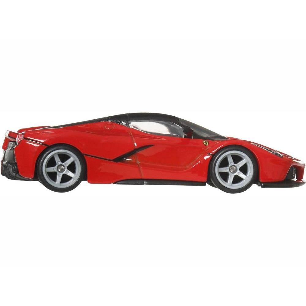 Angle. Hot Wheels - Ferrari LaFerrari Red with Black Top "Euro Speed" Series Diecast Model Car by Hot Wheels - Red with Black.