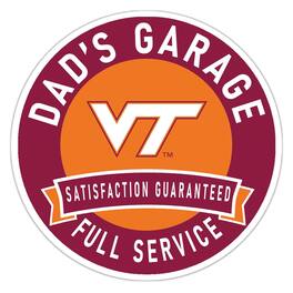 Fan Creations - Virginia Tech Hokies 16" Dad's Garage Wood Sign - Multicolor