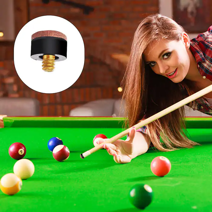 Alt View 3. GSE Games & Sports Expert - 10 Pieces 12mm Hard Tip & Nylon Ferrules Set, Pool Cue Tips with Nylon Ferrules Replacement - Red.