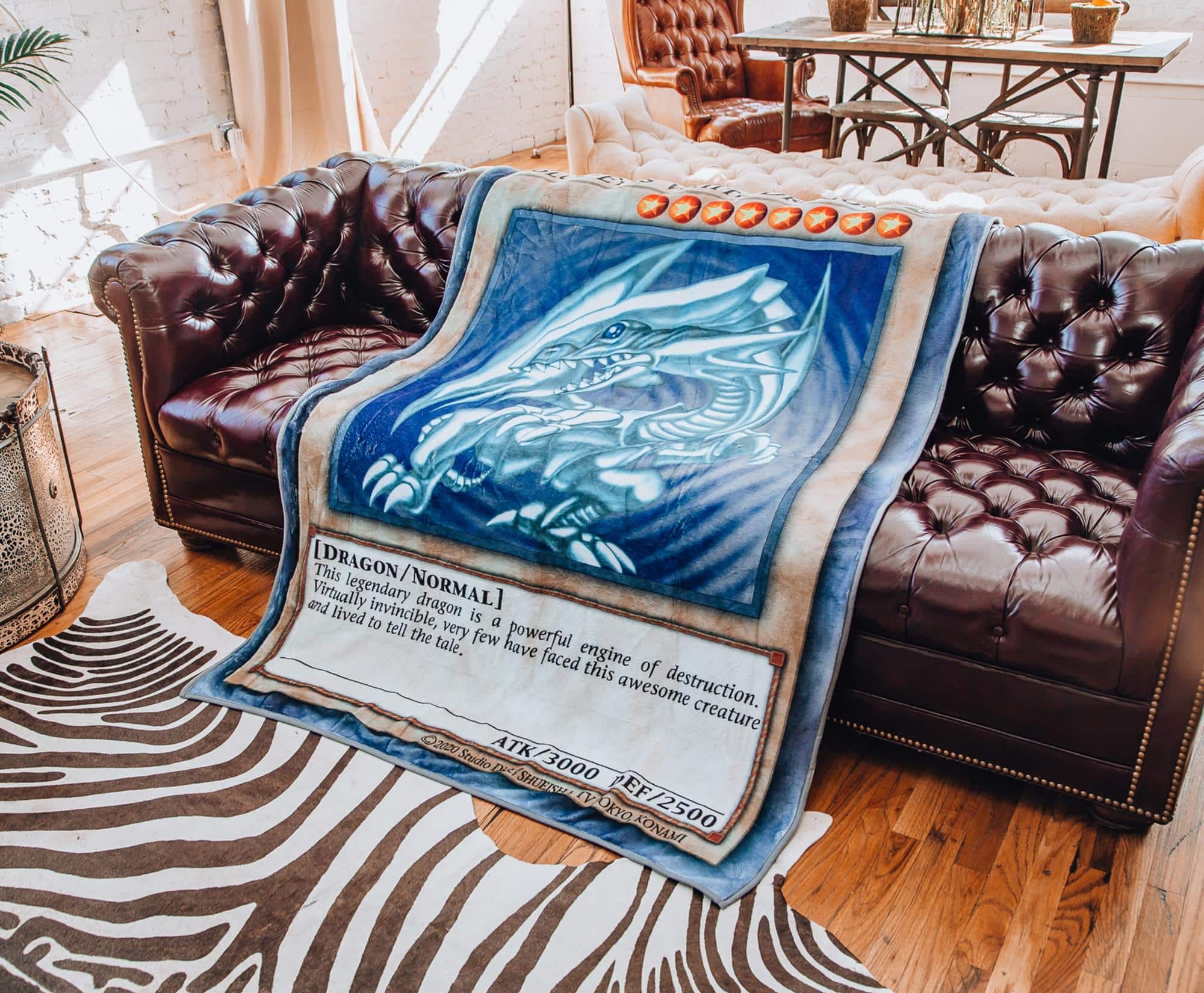 海底に眠る意志を守る龍 オルゴナイトアート レムリアンシード メモリーオイル封入 Surreal Entertainment Yu Gi Oh! Blue Eyes White Dragon Card Fleece