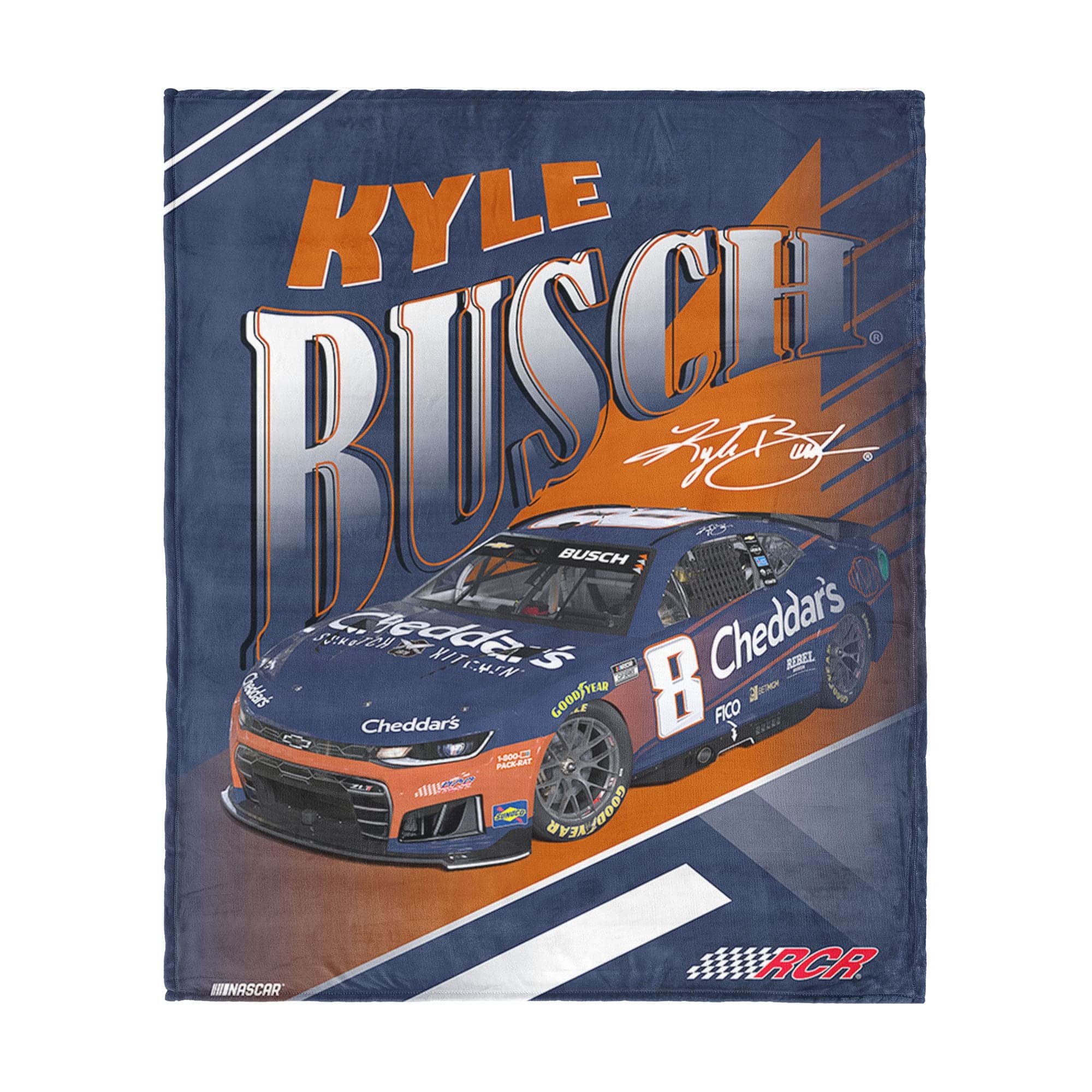 Northwest - Kyle Busch Cheddar's Comet Car 34" x 40" Silk Touch Throw Blanket - Multicolor