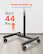 Stable and Anti-tip, Sturdy and Wide Base Structure, MAX 44 lbs.