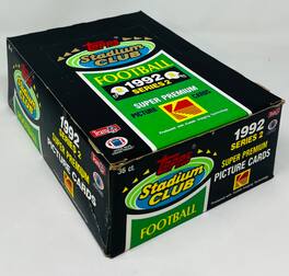 1992 Topps Stadium Club Series 2 Football Wax Box