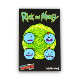 SalesOne LLC - Rick and Morty Collector's Enamel Pins, Meeseeks, 4 Pack - Green