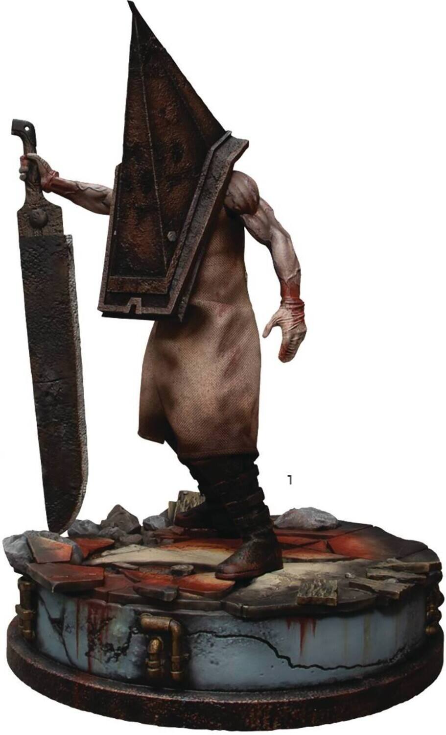 PopMarket- Silent Hill 2- Static-6- Red Pyramid Thing 12" Statue- COLLECTIBLES- Multicolor