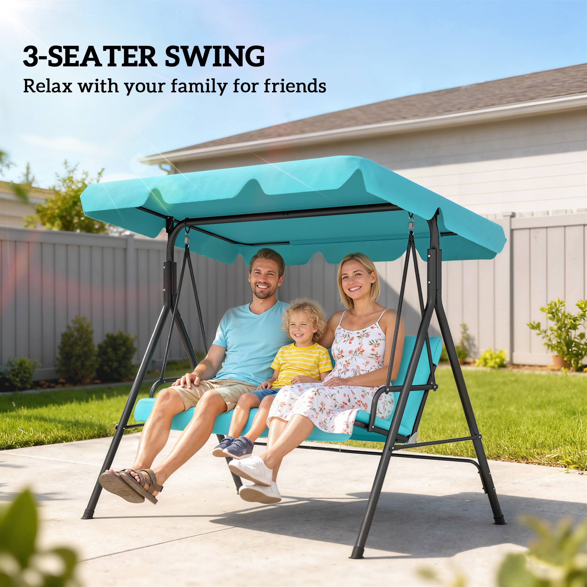 3-SEATER SWING  
Relax with your family for friends