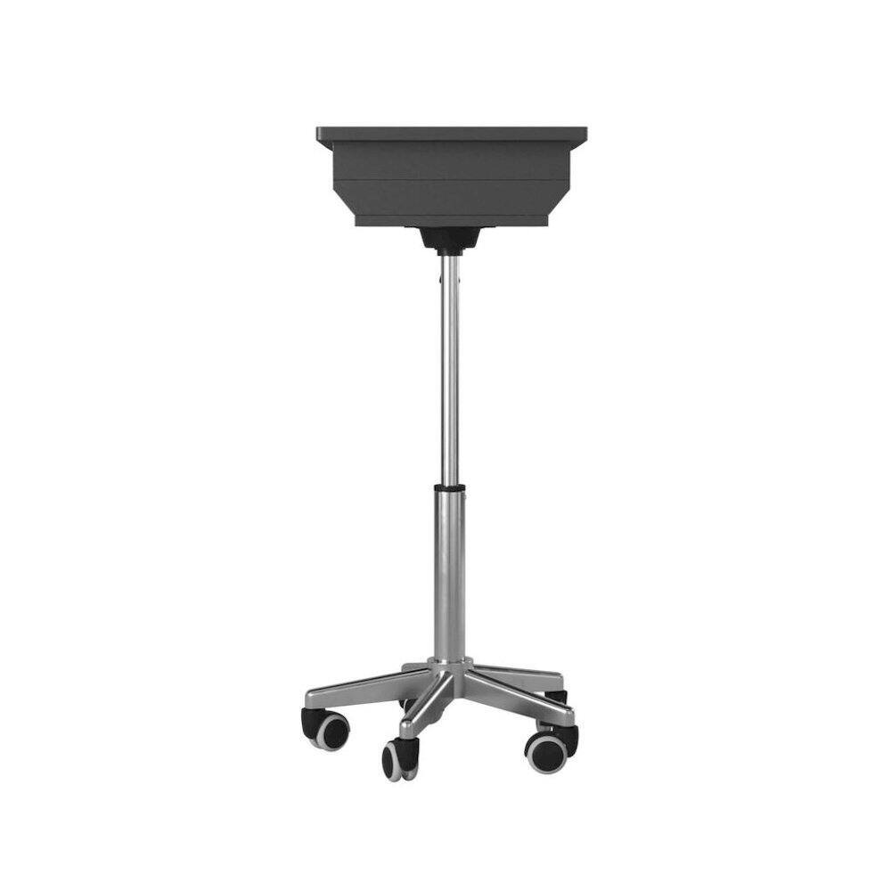 Alt View 3. FurniFact - Gray Folding Desk With Adjustable Height And Panels - Gray.