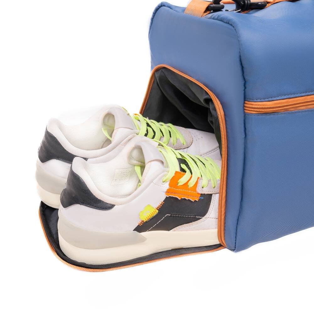 Alt View 5. Ropilly - Ropilly 8 Piece Luggage Set Blue Hard Case Luggage with Spinner Wheels TSA Lock - Blue.