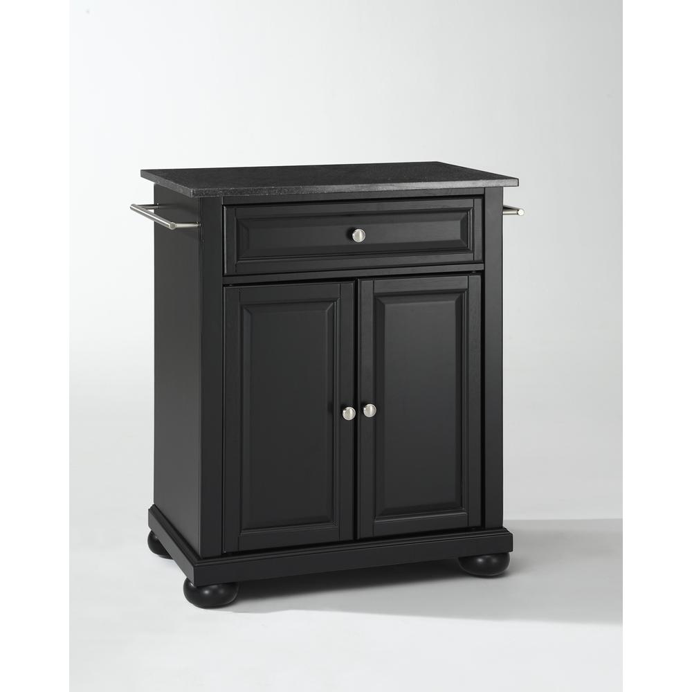 Back. Crosley Furniture - Alexandria Granite Top Portable Kitchen Island/Cart - Black.