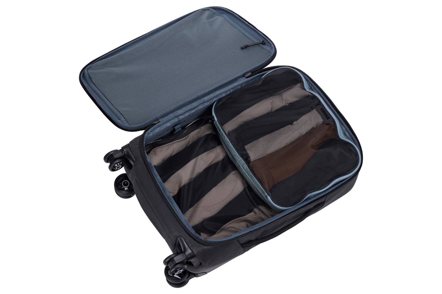 Alt View 4. Thule - Packing Cube Medium – Rugged Travel Companion - Pond Gray.