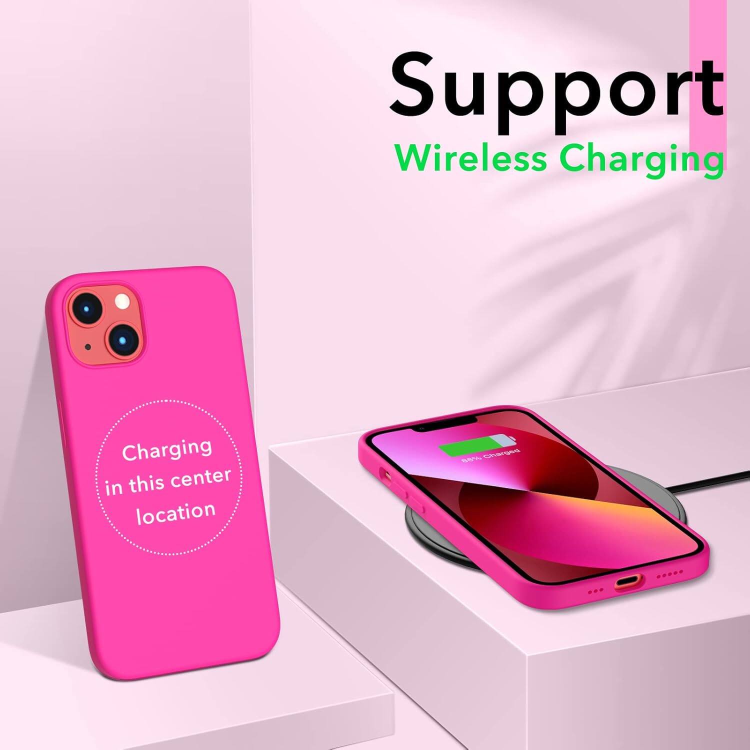 Support Wireless Charging Charging in this center location