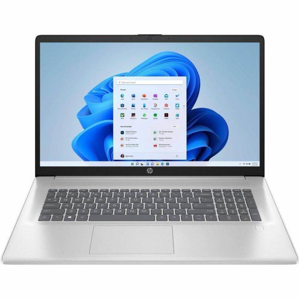 Front. HP - 17Z-CP300 17.3-inch HD Laptop - AMD Ryzen 5 7430U - 8GB RAM - AMD Radeon Graphics - 512GB PCIe SSD.