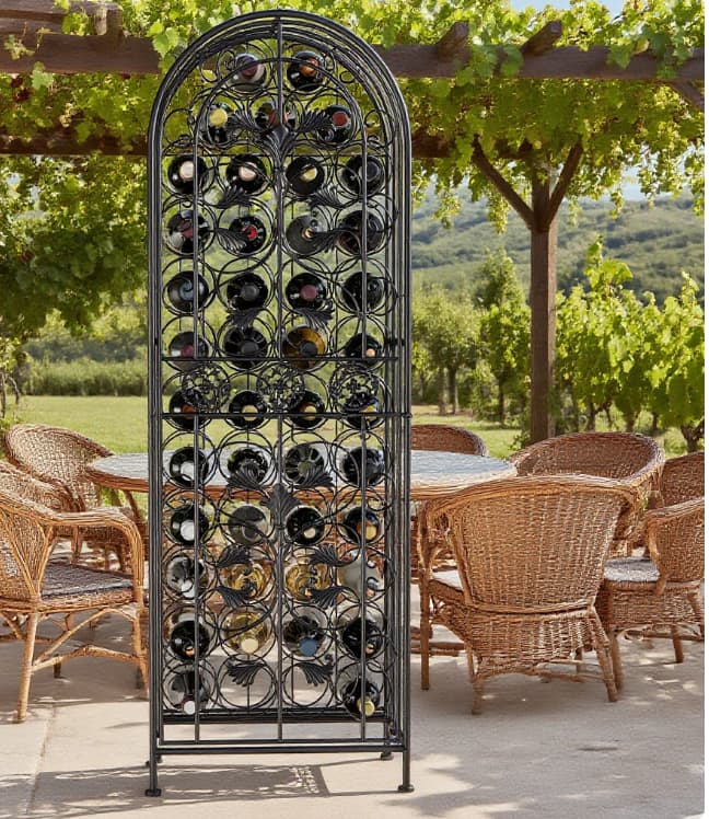 TinyHomie - Rack Wrought Iron Wine Rack
