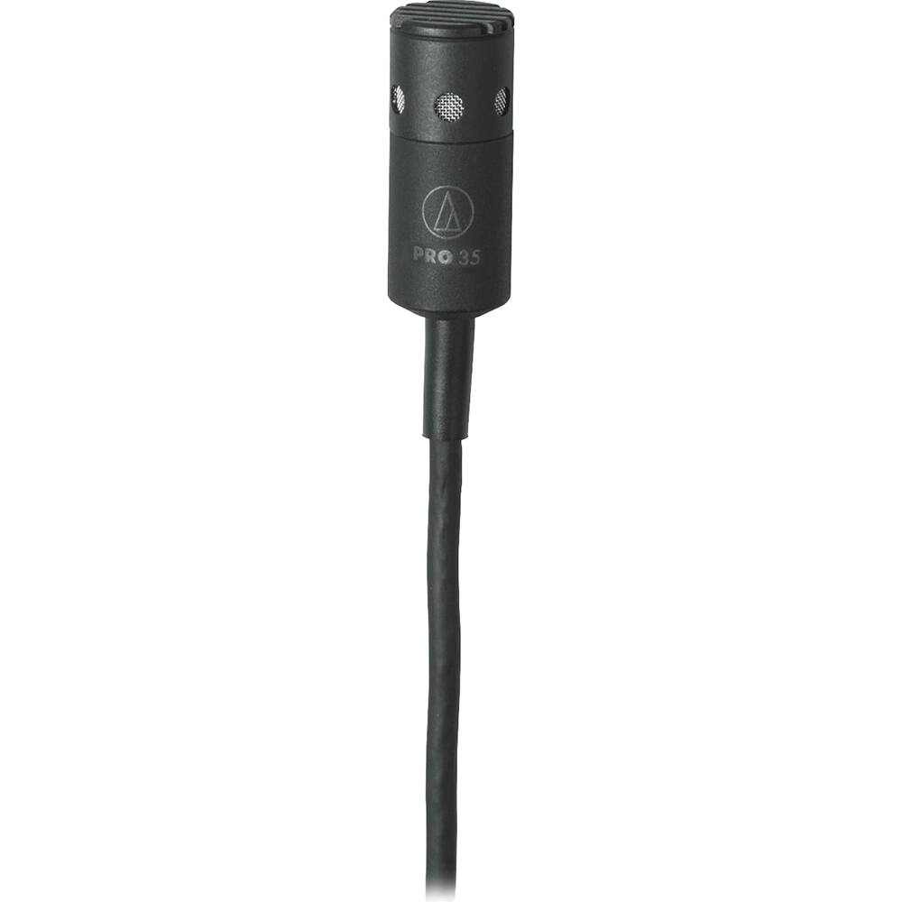Left. Audio-Technica - Cardioid Condenser Clip-on Instrument Microphone (PRO 35) - Black.