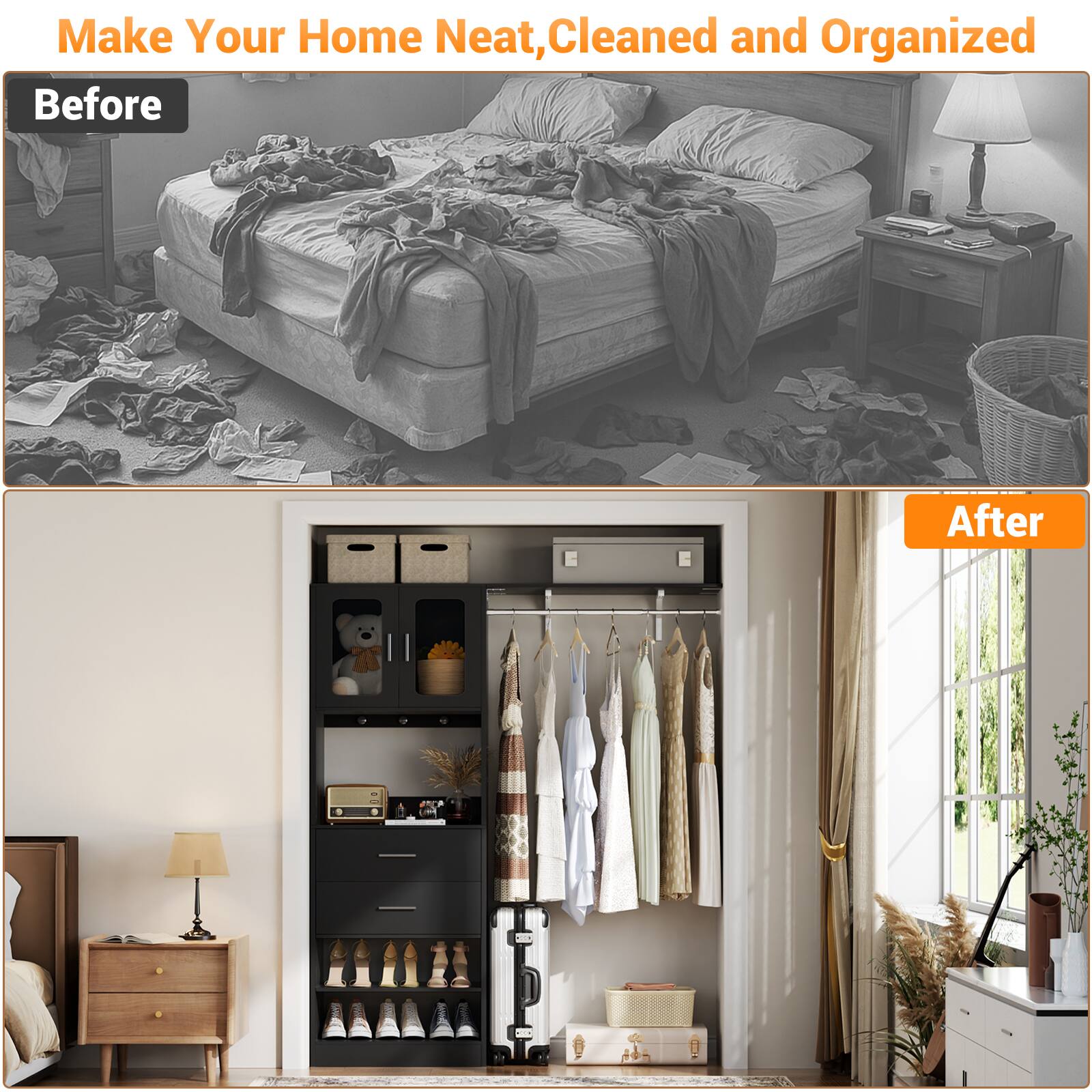 Make Your Home Neat, Cleaned and Organized

Before

After