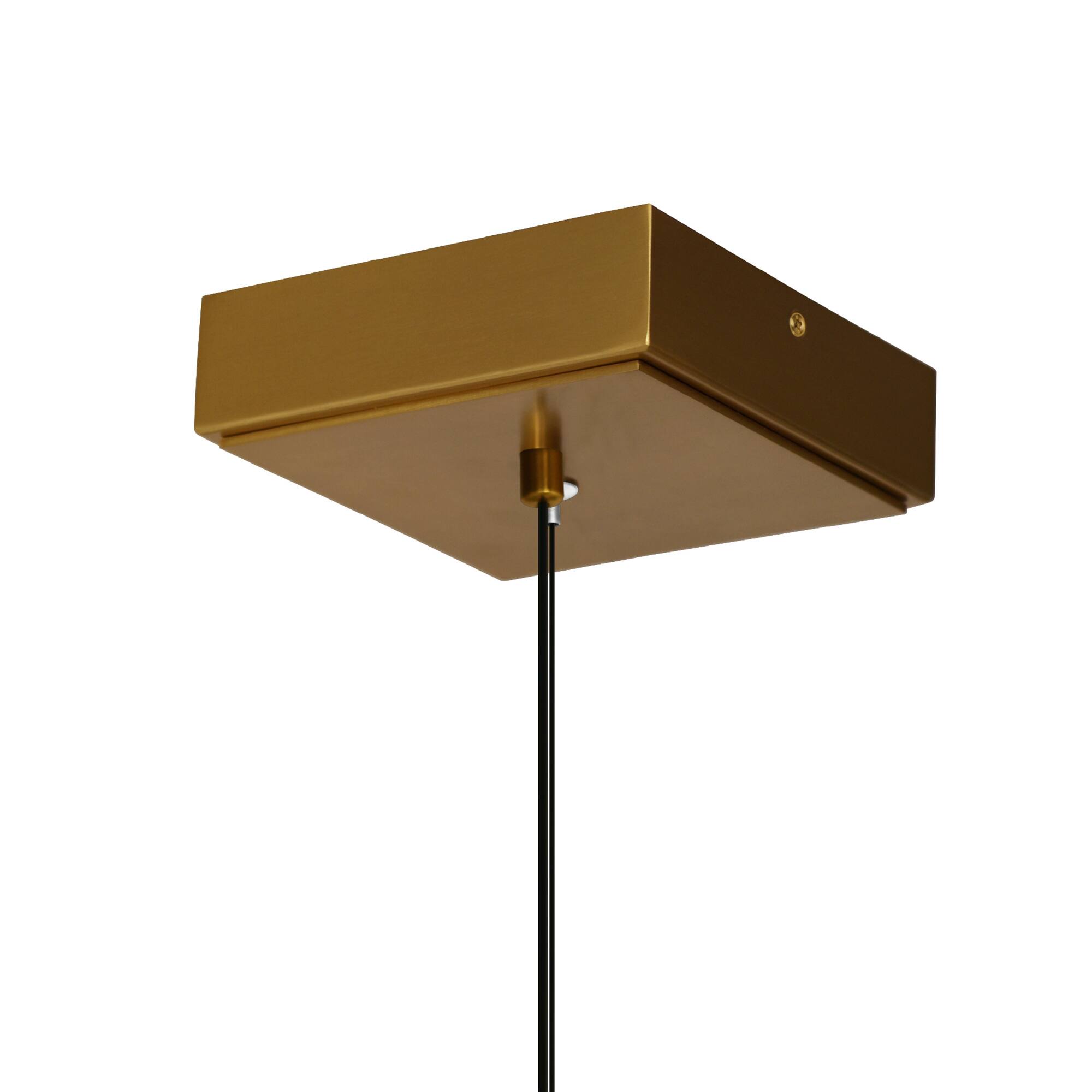 Alt View 2. CWI Lighting - Moon Integrated LED Brass Mini Pendant - Brass.