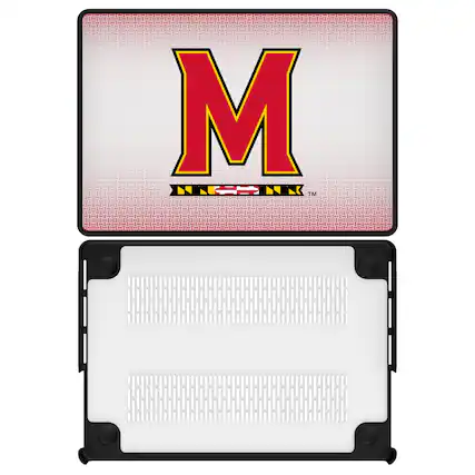 Front. Keyscaper - Maryland Terrapins Linen MacBook Case - Pro 13 in - Multicolor.