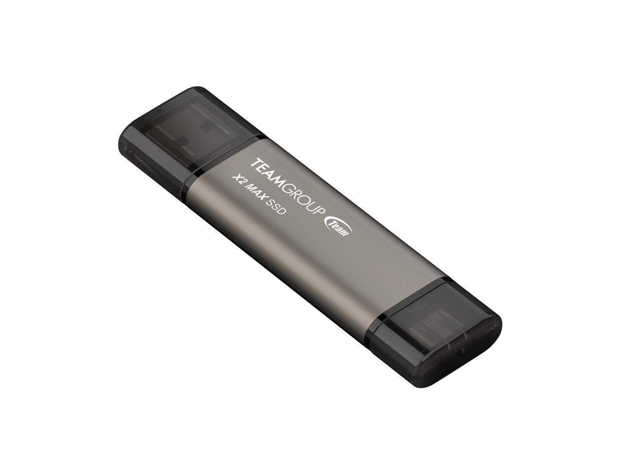 M1 MAX 32GB 1TB @即決特典 Team Group TEAM X2 MAX DRIVE 1TB USB 3.2 Gen2 SSD, Type C & Type A
