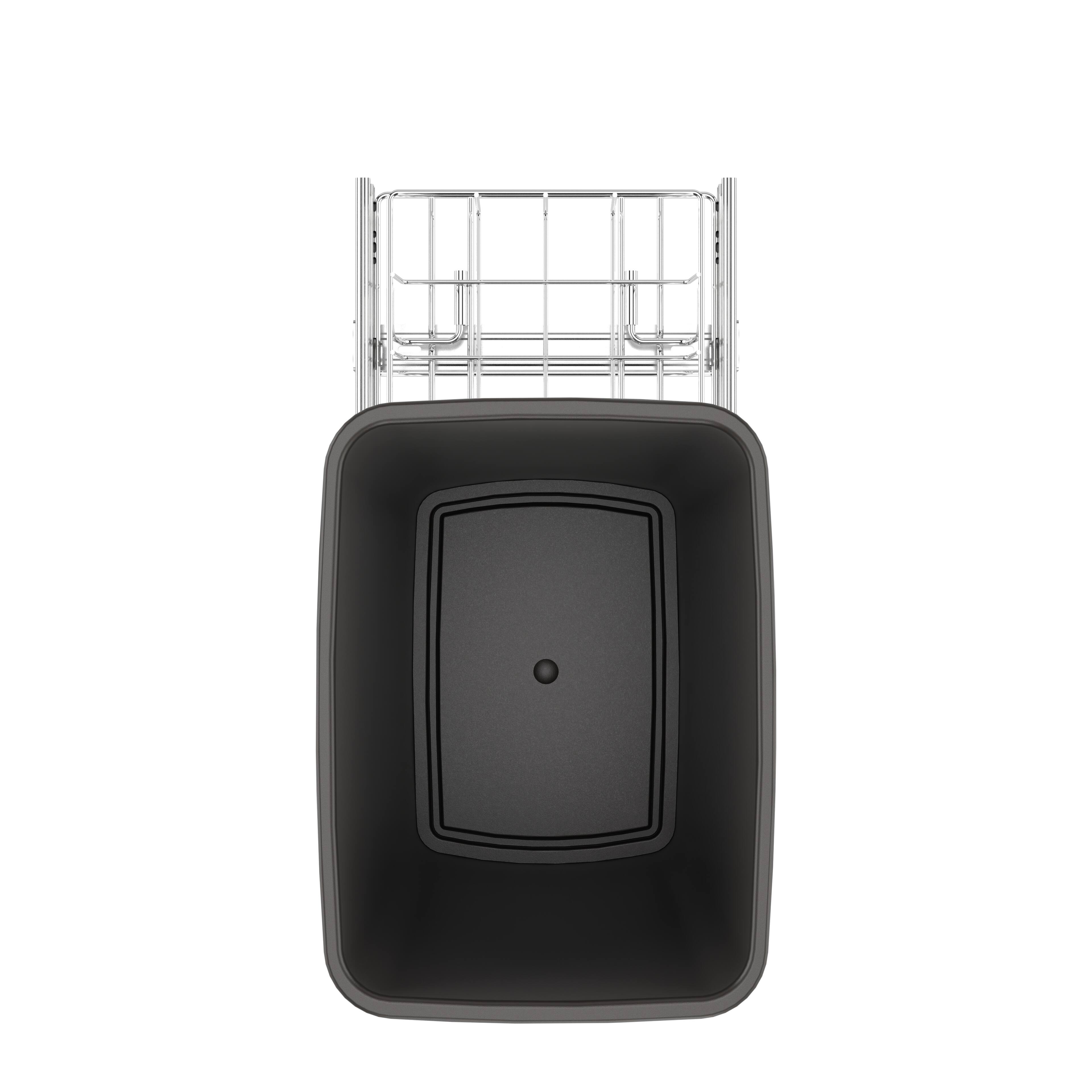 Alt View 7. Rev-A-Shelf - Rev-A-Shelf Pullout Trash Can 35 qt. for Kitchen Cabinets, Gray, RV-12KD-13C-S - Gray.