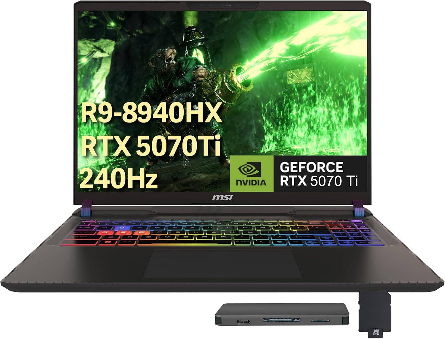 R9-8940HX  
RTX 5070Ti  
GEFORCE 240Hz  
NVIDIA RTX 5070 Ti  
msi