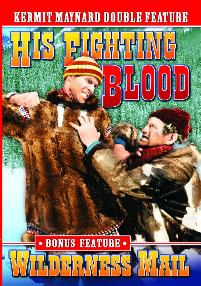 Front. Kermit Maynard Double Feature: His Fighting Blood (193 - DVD.