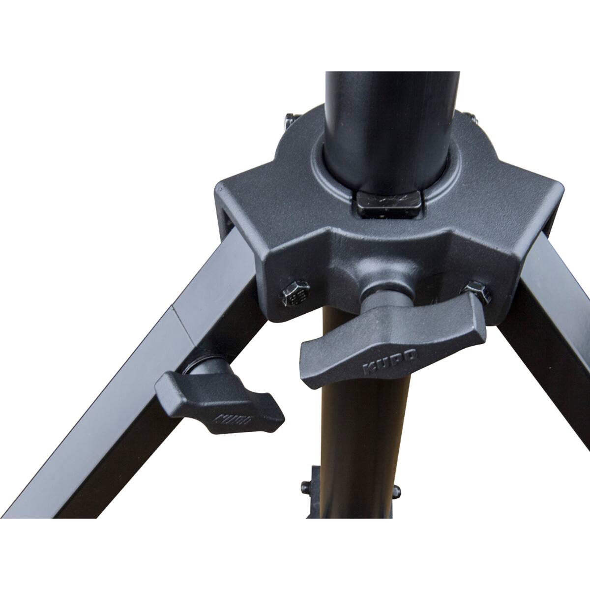 Alt View 2. Kupo - Kupo 2-Section Steadicam Stand with 8" Pneumatic Wheel Set, Black.
